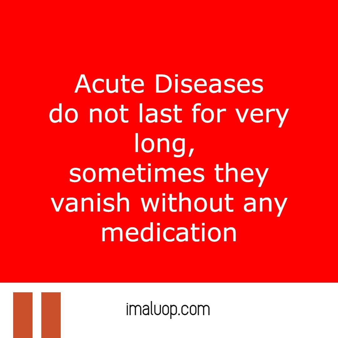 Difference Between Acute Disease and Chronic Disease