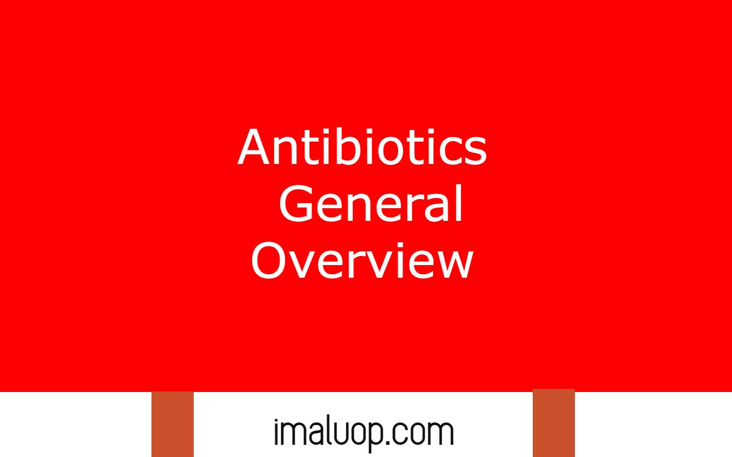 Antibiotics General Overview