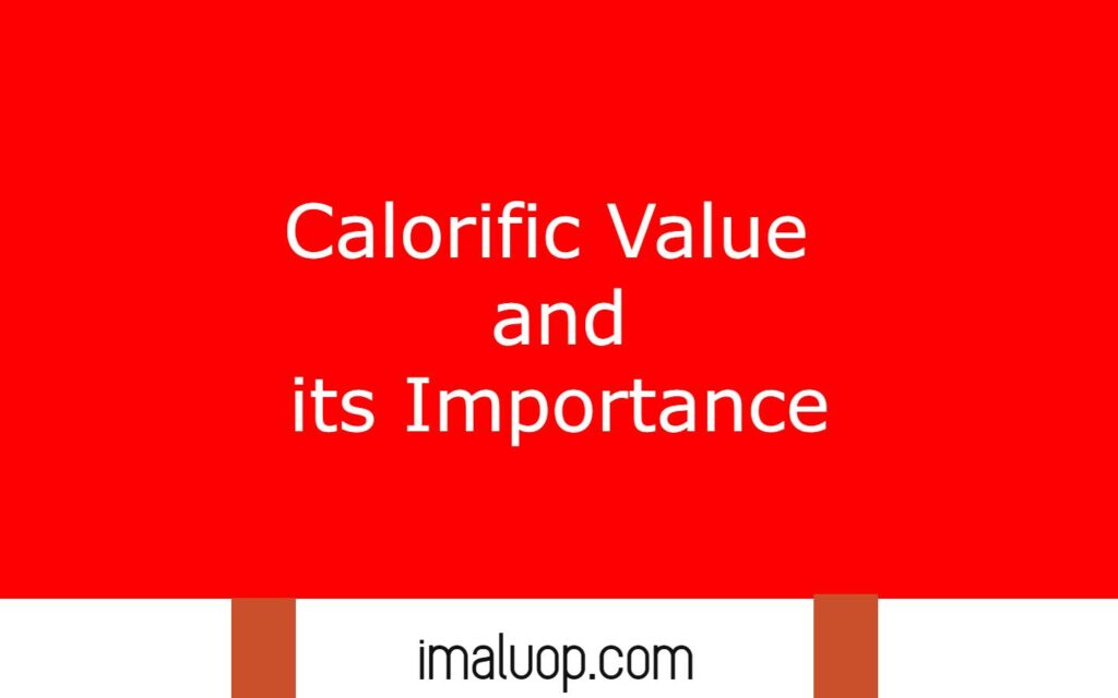 Calorific Value and its Importance