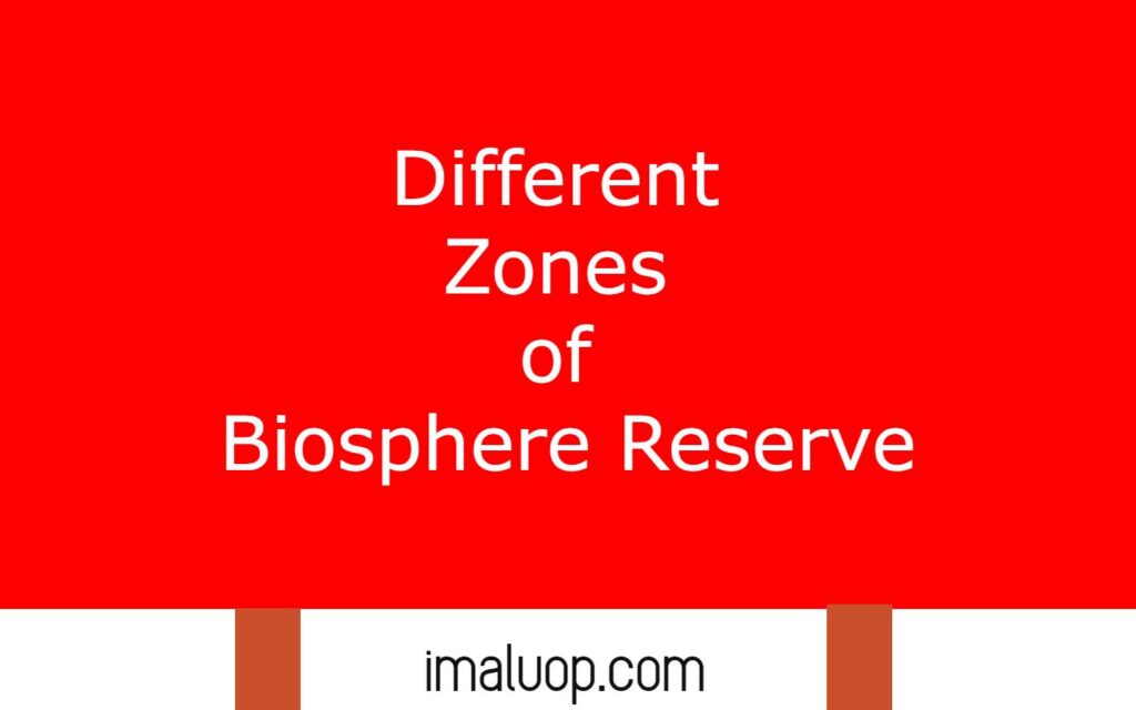 Different Zones of Biosphere Reserve