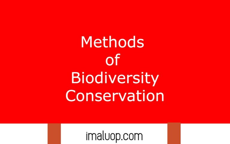 Methods Of Biodiversity Conservation - Imaluop - IMALUOP